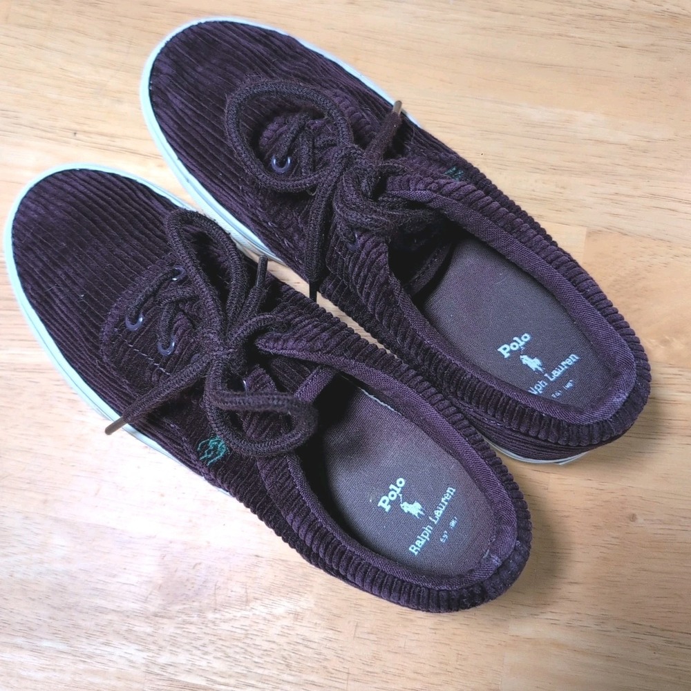 Ralph Lauren Polo Royal Purple Corduroy Sneakers Women's Size 4